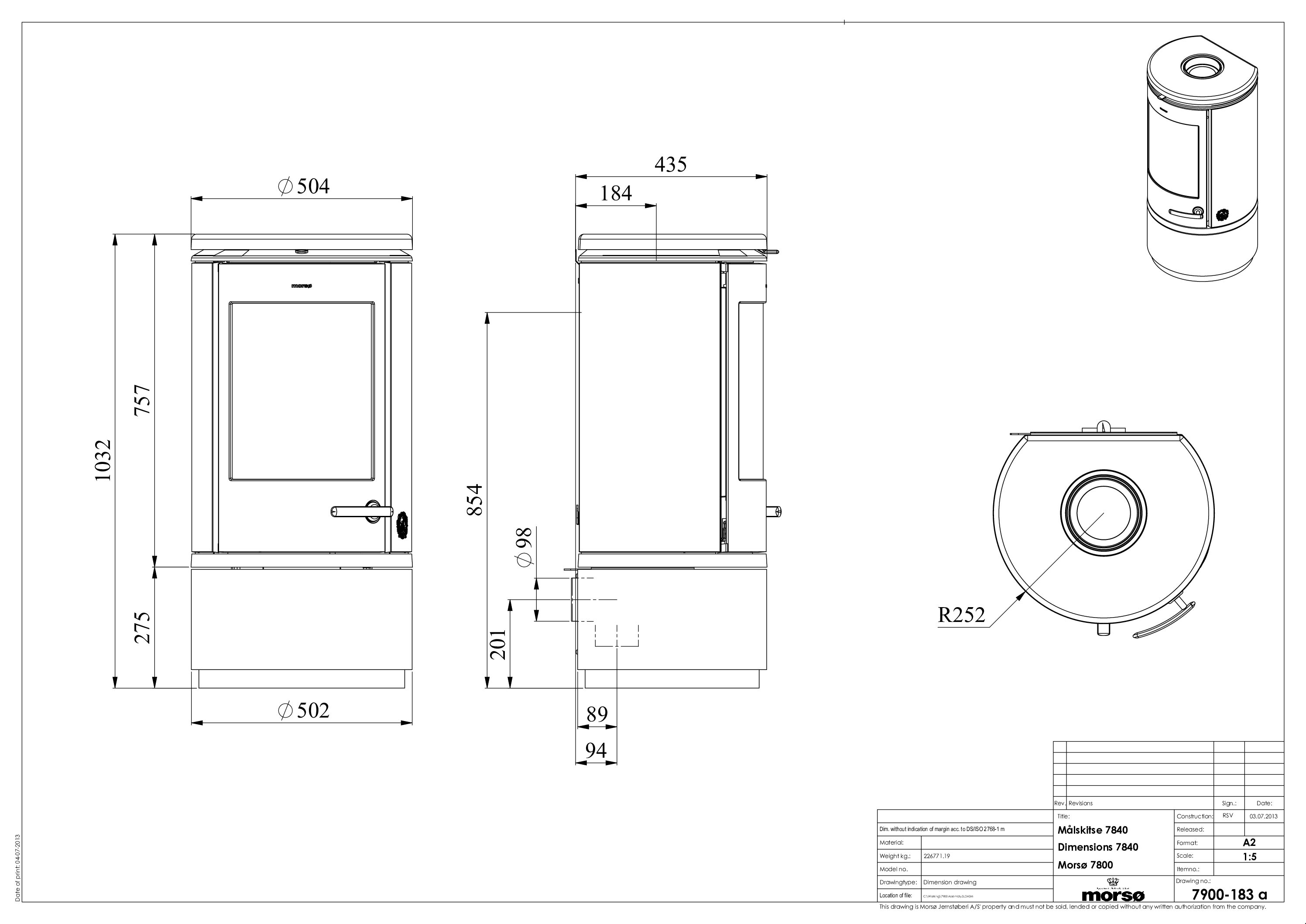Stove Morso 7840