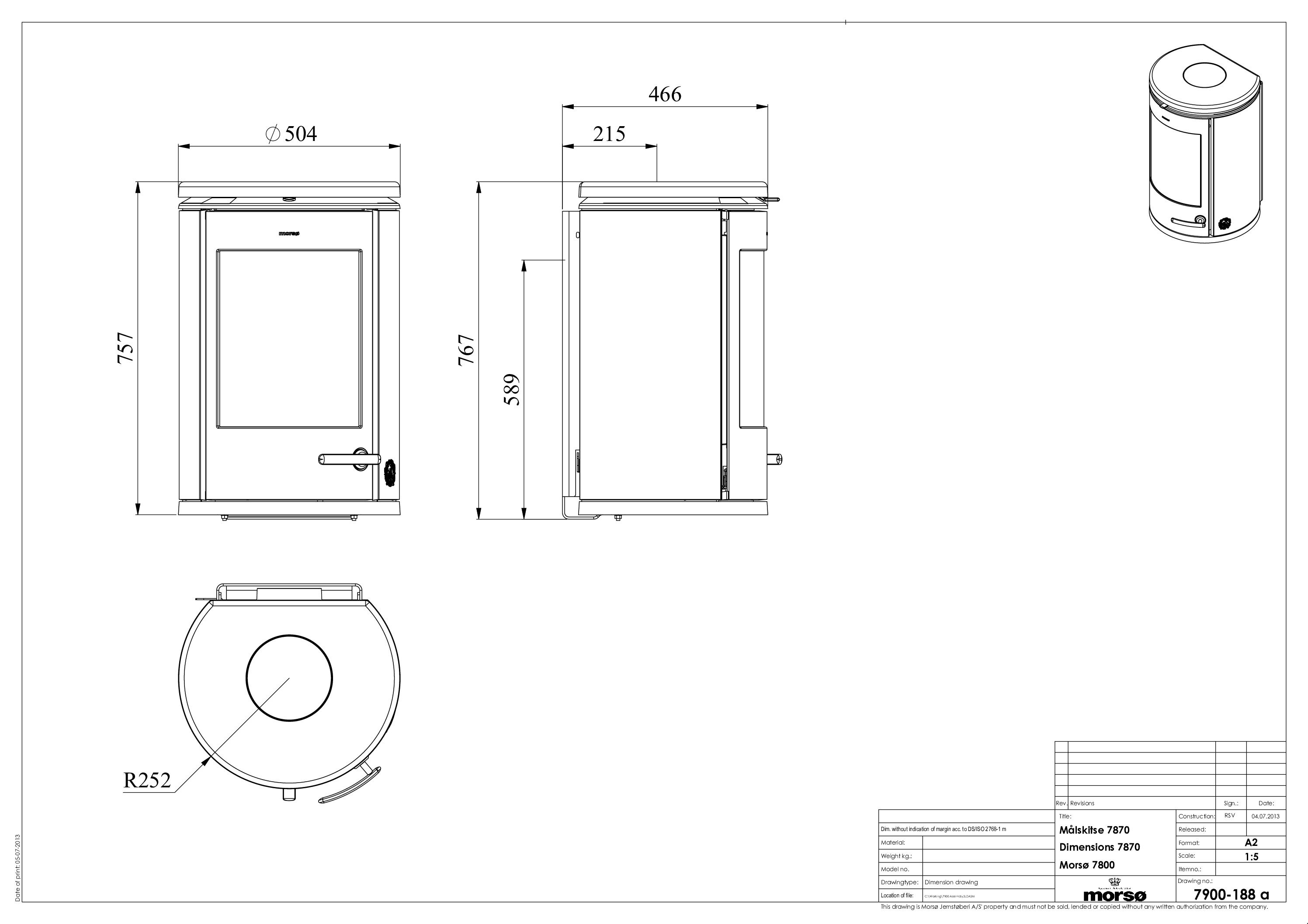 Stove Morso 7870