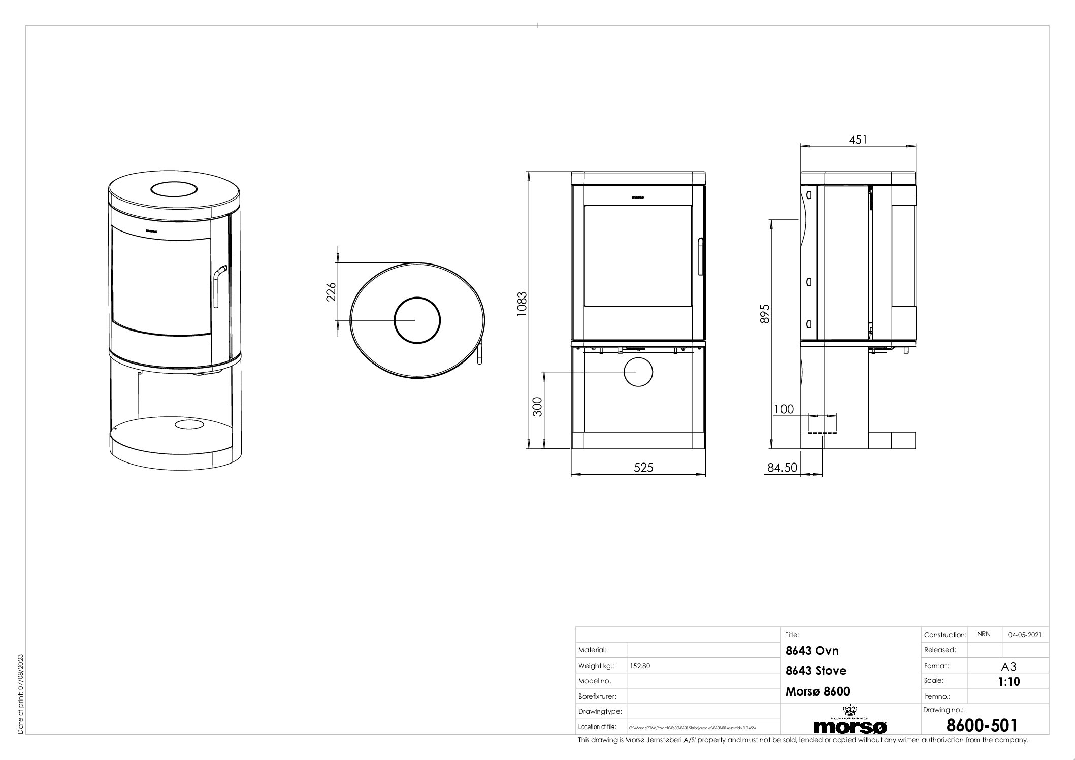 Stove Morso 8643