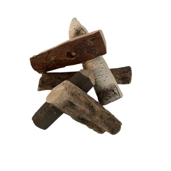 Ceramic firewood 1